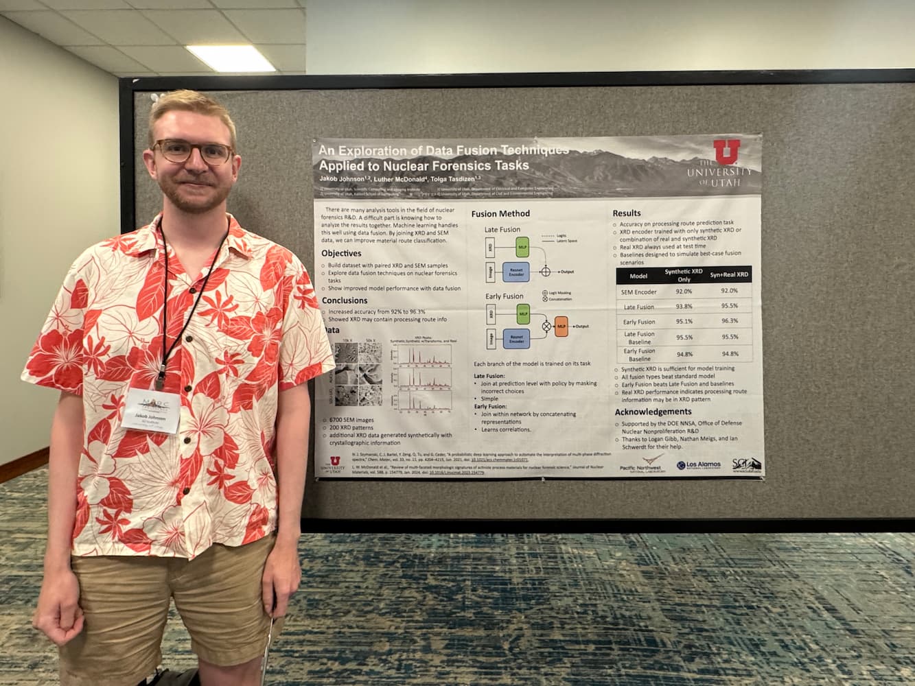 Me at my poster presentation (iPhone 15 Pro)